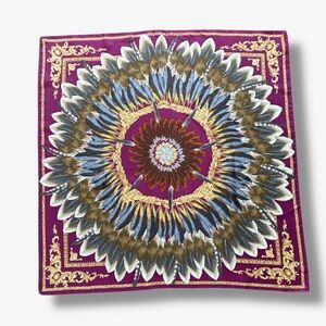 Echo Design Feather Pow Wow Silk Scarf NWT
